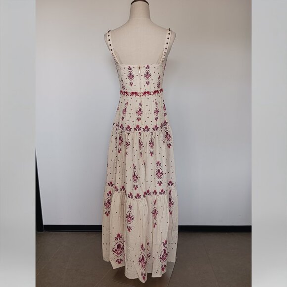 Agua by Agua Bendita Lima Floral-print Maxi Dress - Picture 4 of 15
